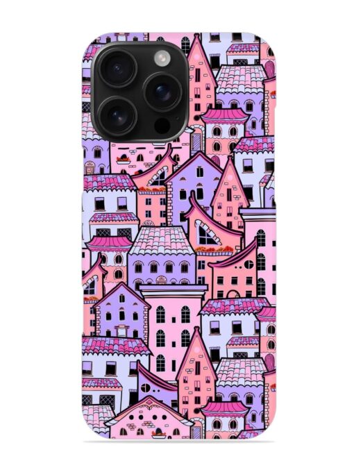 Seamless Pattern Houses Snap Case for Apple Iphone 16 Pro Max