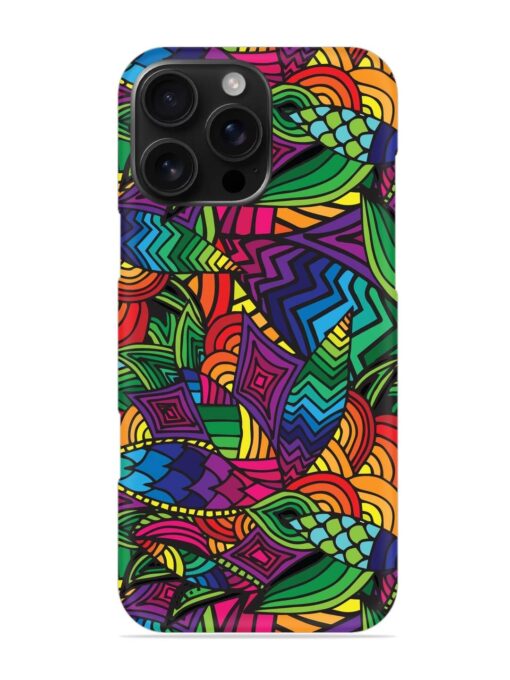 Abstract Multicolor Seamless Snap Case for Apple Iphone 16 Pro Max