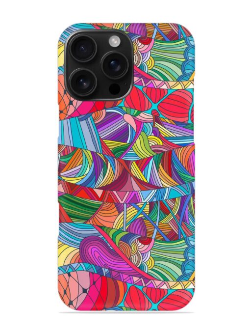 Seamless Patterns Hand Drawn Snap Case for Apple Iphone 16 Pro Max