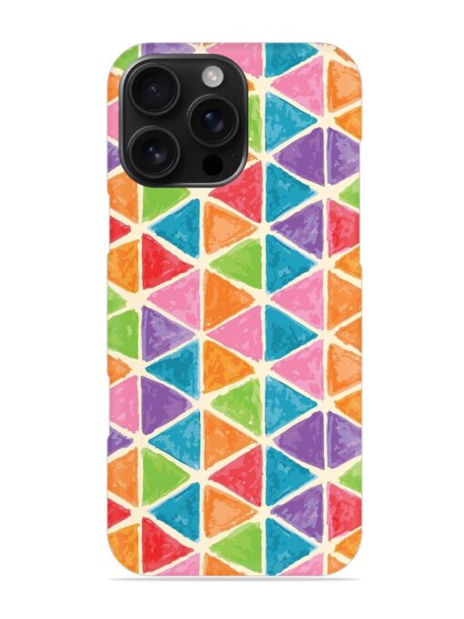 Seamless Colorful Isometric Snap Case for Apple Iphone 16 Pro Max