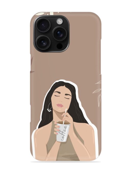 Girl With Coffee Snap Case for Apple Iphone 16 Pro Max