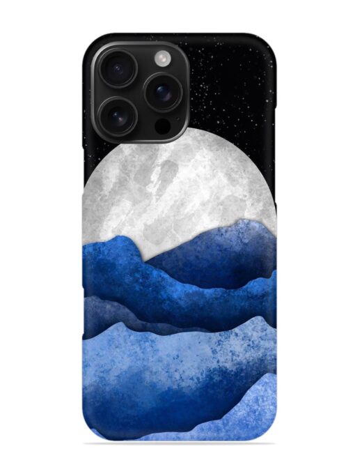 Full Moon Mountain Vector Snap Case for Apple Iphone 16 Pro Max