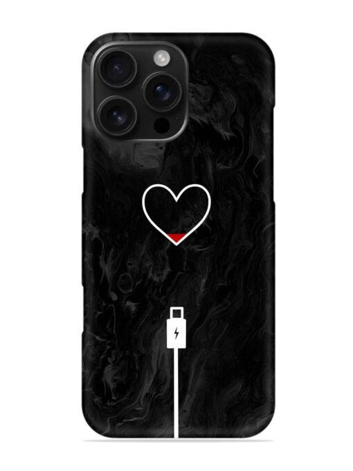 Heart Charging Vector Snap Case for Apple Iphone 16 Pro Max