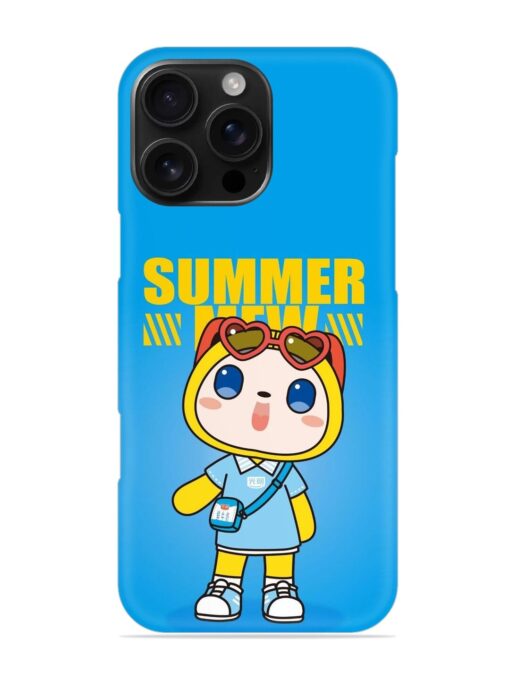 Summer Mew Cartoon Snap Case for Apple Iphone 16 Pro Max