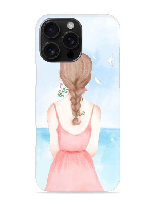 Watercolor Girl Vector Snap Case for Apple Iphone 16 Pro Max