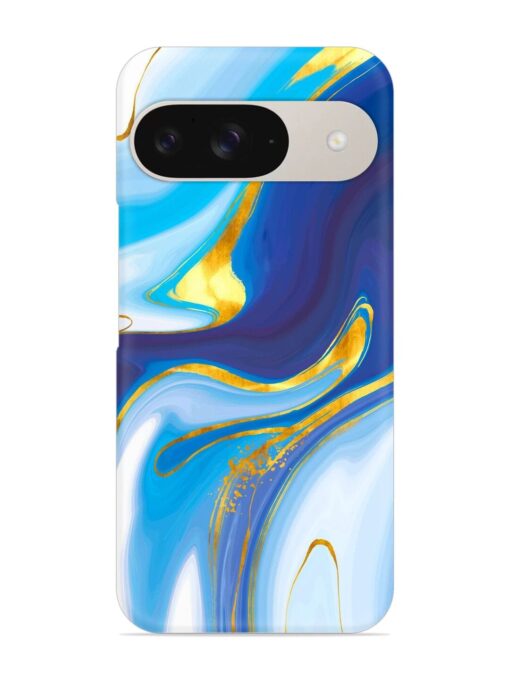 Watercolor Background With Golden Foil Snap Case for Google Pixel 9