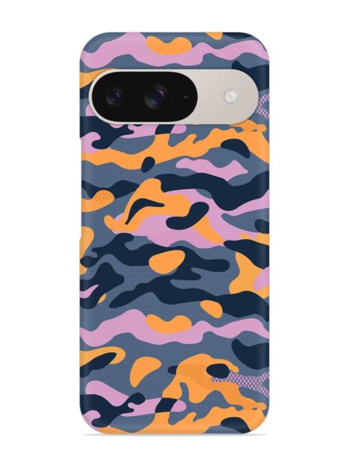 Camouflage Army Military English Orange Art Snap Case for Google Pixel 9