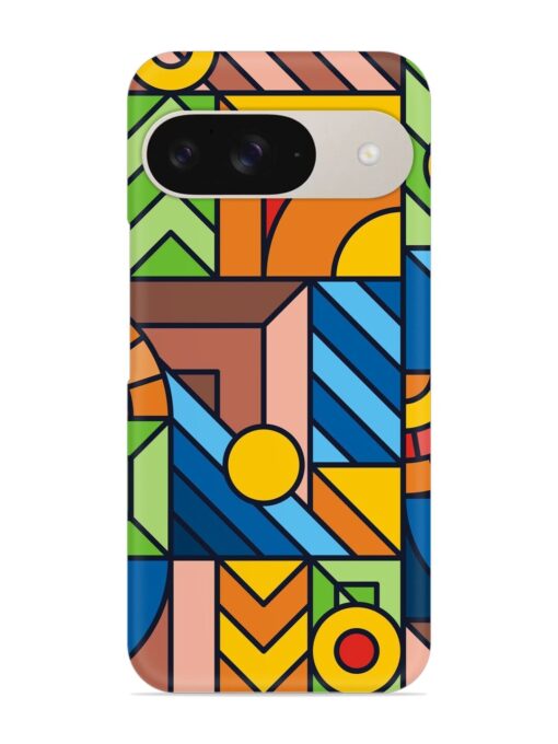 Colorful Geometric Snap Case for Google Pixel 9