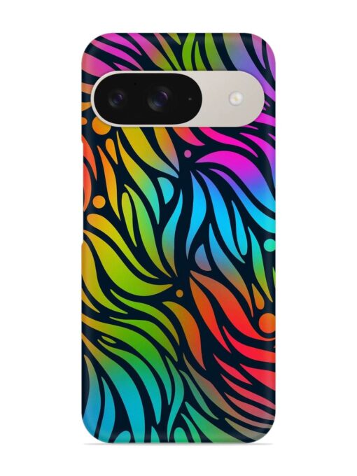 Abstract Leaf Design Snap Case for Google Pixel 9