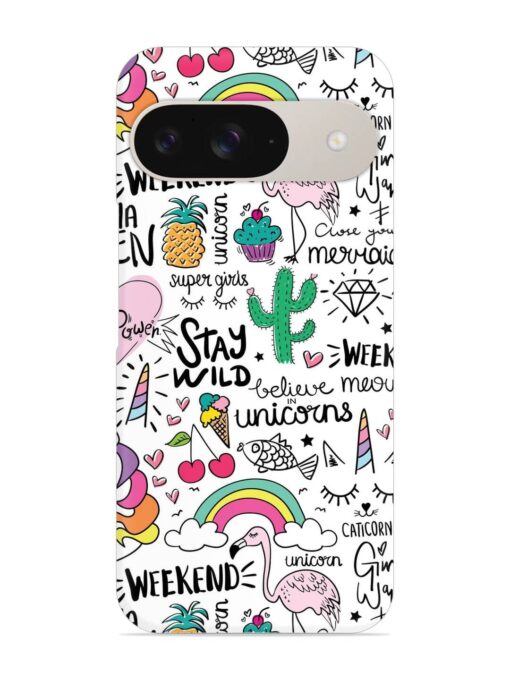 Unicorn Ice Cream Snap Case for Google Pixel 9