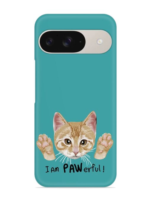 Typography Slogan Cat Snap Case for Google Pixel 9