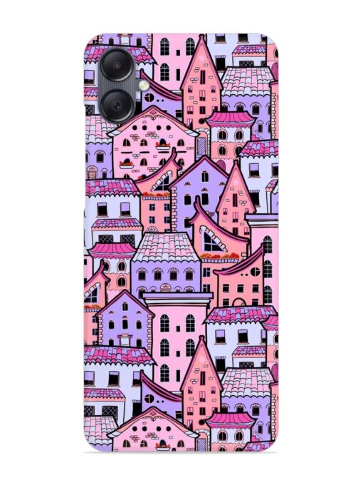 Seamless Pattern Houses Snap Case for Samsung Galaxy F05