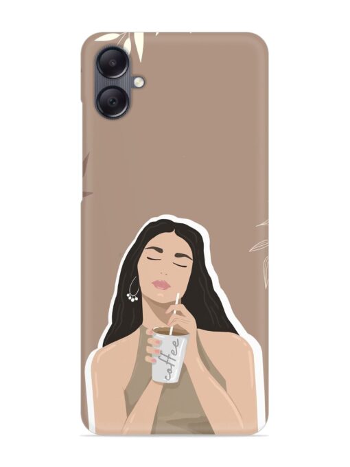 Girl With Coffee Snap Case for Samsung Galaxy F05