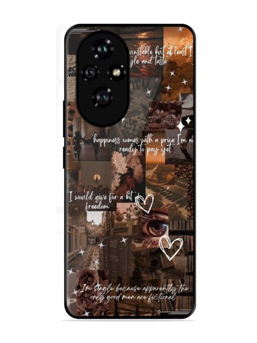 Melancholy Aesthetic Glossy Metal Phone Cover for Honor 200 (5G)