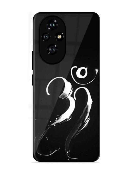 Om Logo Glossy Metal Phone Cover for Honor 200 (5G)