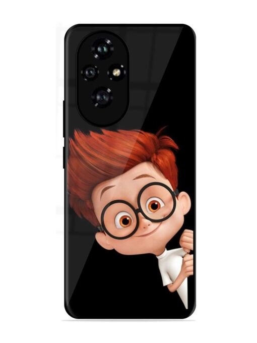 Smart Boy Cartoon Glossy Metal Phone Cover for Honor 200 (5G)