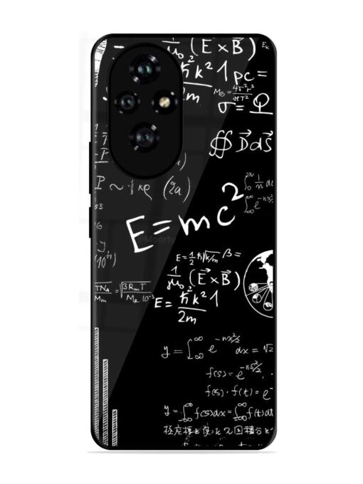 E=Mc2 Mass?Energy Equivalence Glossy Metal Phone Cover for Honor 200 (5G)