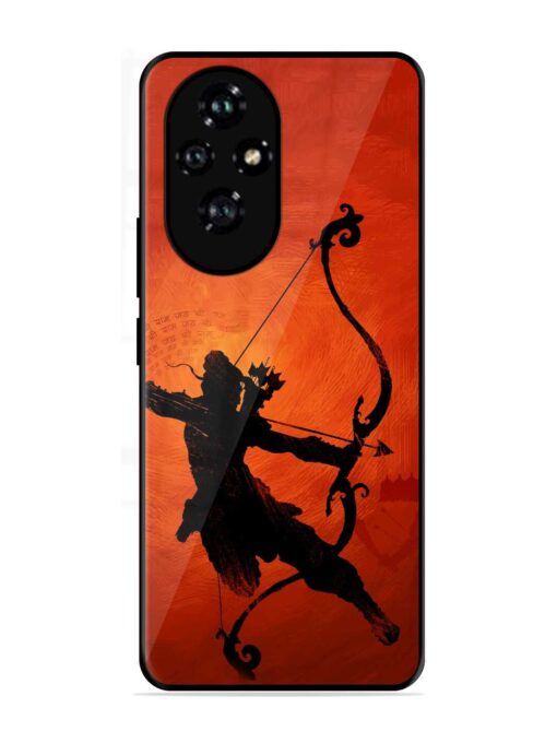 Illustration Lord Rama Glossy Metal Phone Cover for Honor 200 (5G)