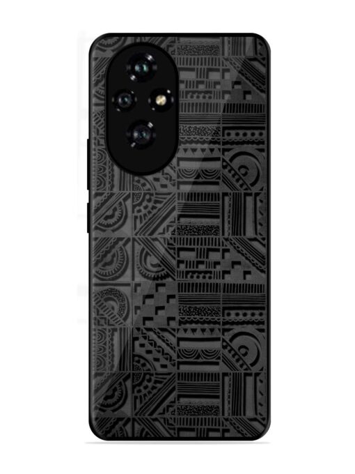 Seamless Pattern Glossy Metal Phone Cover for Honor 200 (5G)