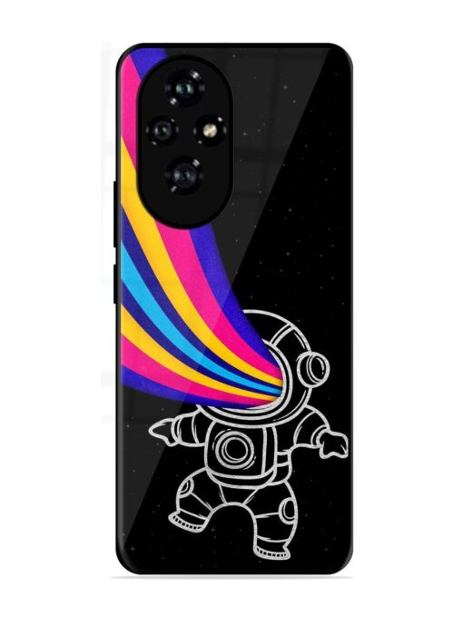 Astronaut Glossy Metal TPU Phone Cover for Honor 200 (5G)