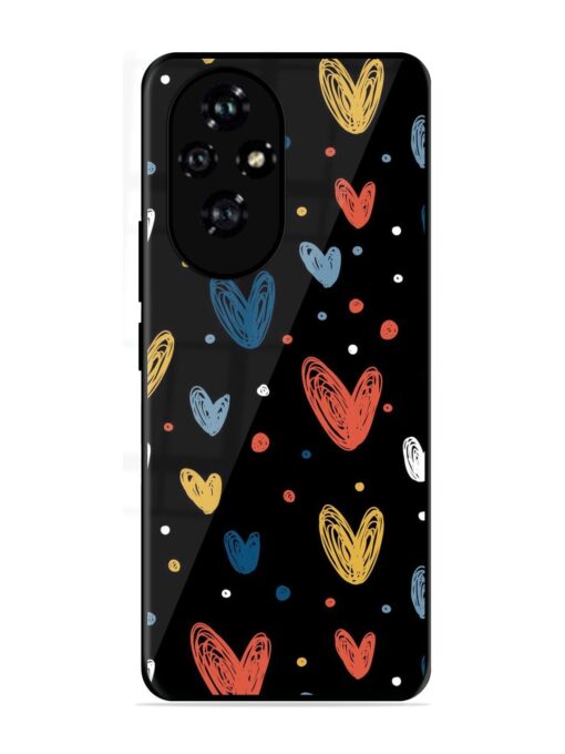 Happy Valentines Day Glossy Metal TPU Phone Cover for Honor 200 (5G)