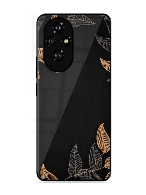 Foliage Art Glossy Metal Phone Cover for Honor 200 (5G)