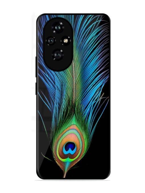 Peacock Feather Glossy Metal TPU Phone Cover for Honor 200 (5G)