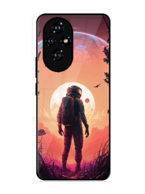 Red Sky At Morning Glossy Metal Phone Cover for Honor 200 (5G)