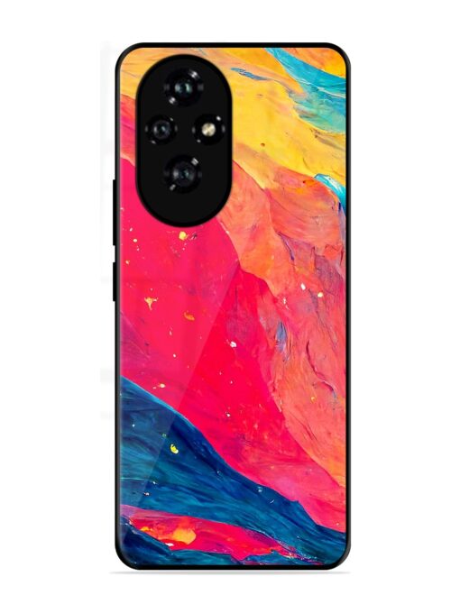 Starry Night Glossy Metal Phone Cover for Honor 200 (5G)