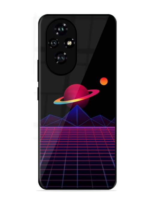 Wave Aesthetic Glossy Metal Phone Cover for Honor 200 (5G)