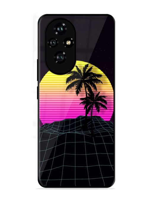 Coconut Vector Glossy Metal Phone Cover for Honor 200 (5G)