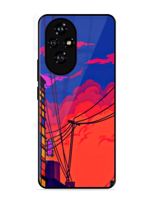 Sky At Morning Glossy Metal Phone Cover for Honor 200 (5G)