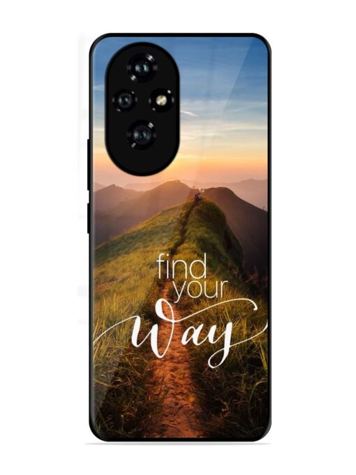 Find Your Way Glossy Metal Phone Cover for Honor 200 (5G)