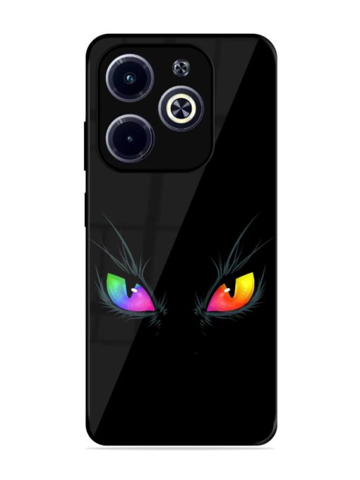 Cat Eyes Glossy Metal Phone Cover for Infinix Hot 40I