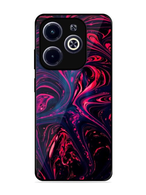 Abstract Background Glossy Metal Phone Cover for Infinix Hot 40I