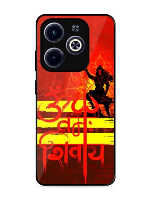 Illustration Lord Shiva Glossy Metal TPU Phone Cover for Infinix Hot 40I