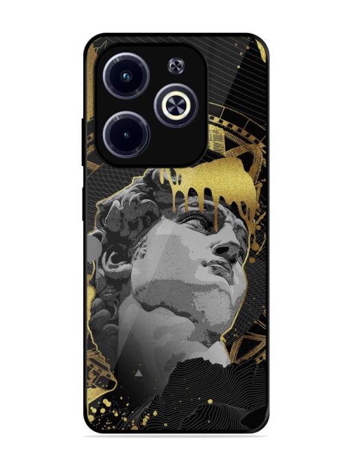 Roman Face Glossy Metal Phone Cover for Infinix Hot 40I