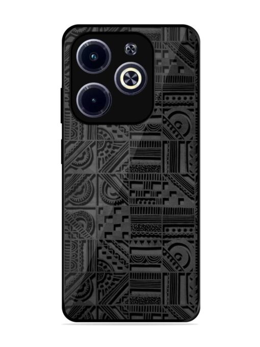 Seamless Pattern Glossy Metal Phone Cover for Infinix Hot 40I