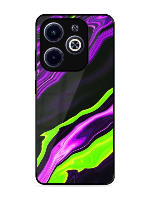 Bright Fluid Violet Glossy Metal Phone Cover for Infinix Hot 40I