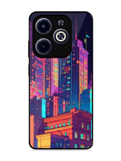 City View Glossy Metal Phone Cover for Infinix Hot 40I