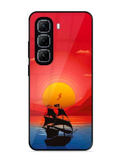 Sunset Sail Glossy Metal Phone Cover for Infinix Hot 50 (5G)