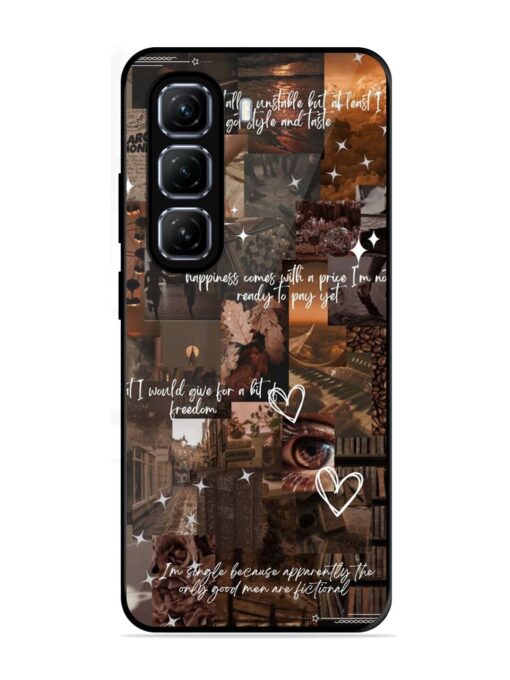 Melancholy Aesthetic Glossy Metal Phone Cover for Infinix Hot 50 (5G)