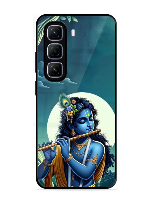 Krishna's Divine Flute Glossy Metal Phone Cover for Infinix Hot 50 (5G)