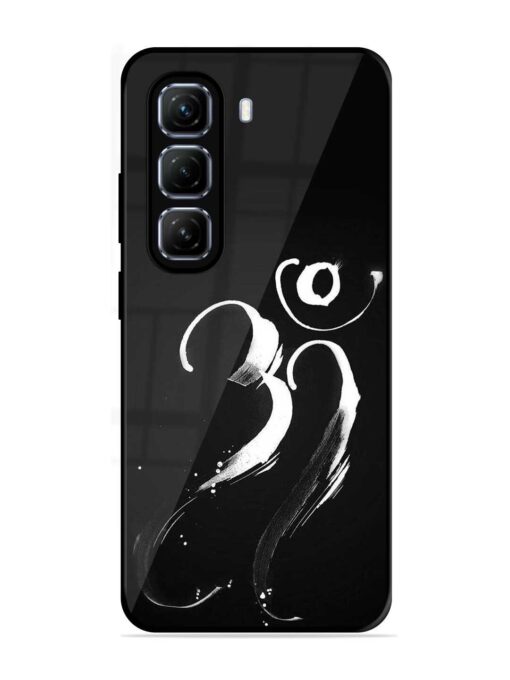 Om Logo Glossy Metal Phone Cover for Infinix Hot 50 (5G)