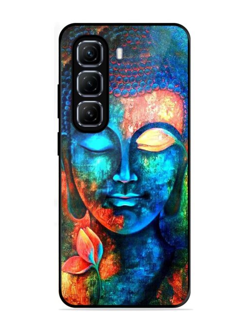 Buddha Painting Glossy Metal Phone Cover for Infinix Hot 50 (5G)