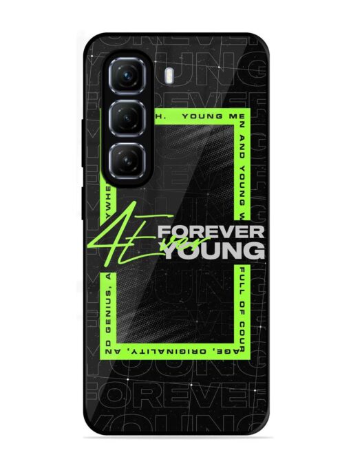 Forever Young Glossy Metal Phone Cover for Infinix Hot 50 (5G)