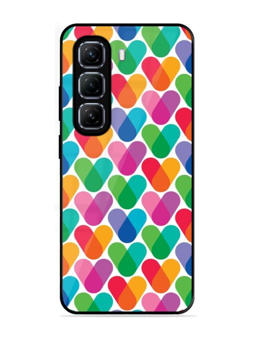 Overlapping Colors Colorful Glossy Metal TPU Phone Cover for Infinix Hot 50 (5G)