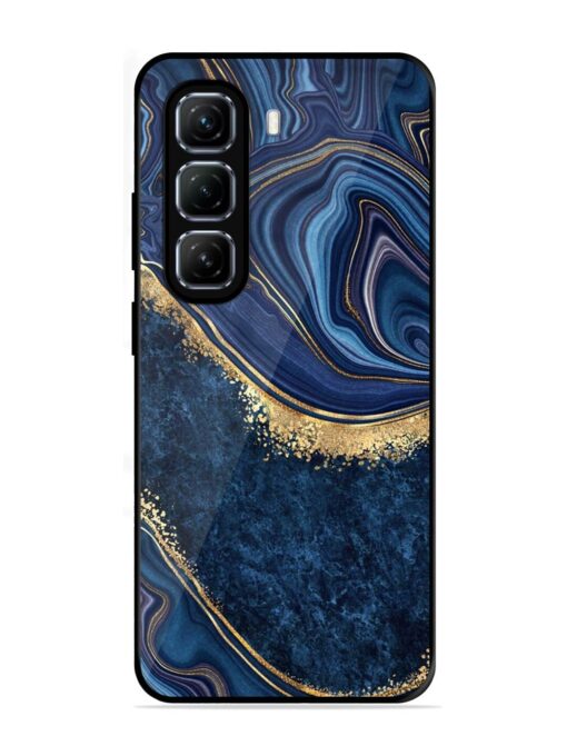 Abstract Background Blue Glossy Metal TPU Phone Cover for Infinix Hot 50 (5G)