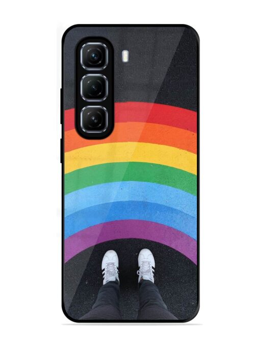 Legs Rainbow Glossy Metal TPU Phone Cover for Infinix Hot 50 (5G)