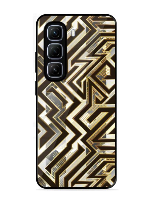 Technology Geometric Seamless Glossy Metal Phone Cover for Infinix Hot 50 (5G)